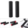 2pcs MTB Bicycle Silica Gel Grip Anti skid Bike Handle Cover For Longer Ride(black)