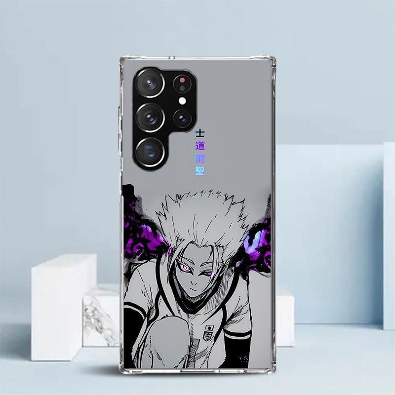 

Blue Lock Shidou Ryusei Soft Cover for Samsung Galaxy S25 Edge S26 S24 S23 Ultra Phone Case S22 S21 Plus S20 FE Print Pattern Sh Samsung S21 Plus