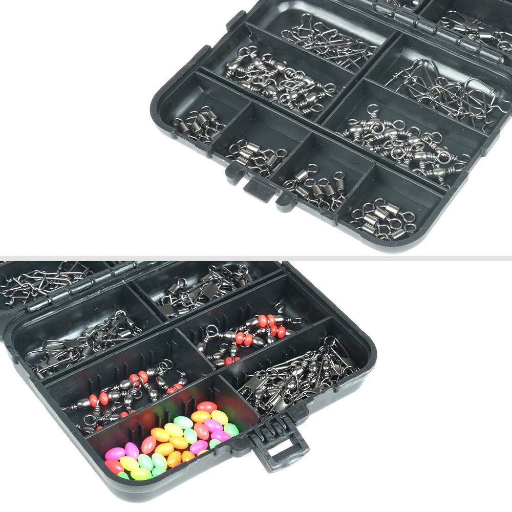 Angelzange und 140-teiliges Köder-Angelzubehör-Set Salzwasser-Hakenlöser Angelschnur