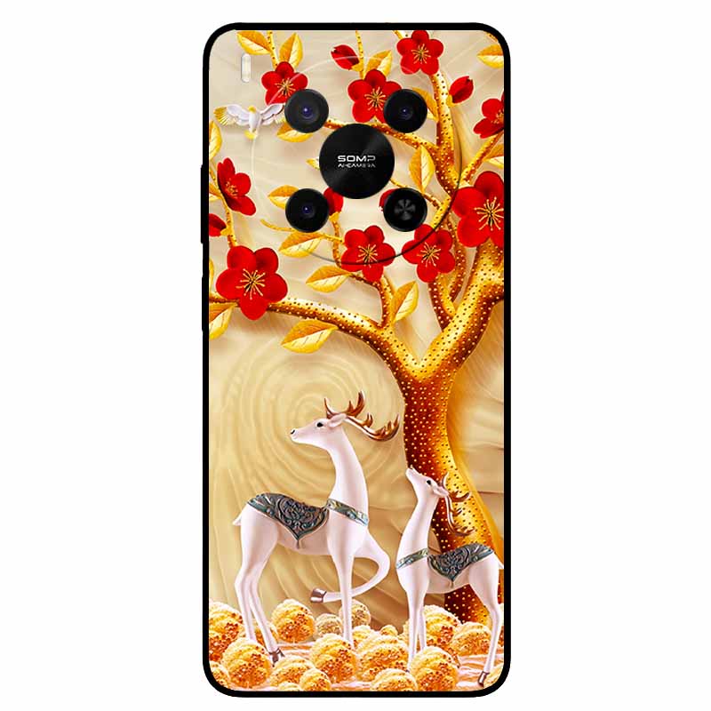 For ZTE Blade V70 Max Case Lion Cat Black Soft Silicone Fashion Phone Cases For Nubia V70 Max Protective TPU Coque Blade V70 Max