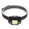 LED Headlamp USB Magnetic Ultralight COB Multifunction ABS Magnetic Headlight with Red Blue Light Mode for Outdoor Night