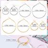 96 Pcs Hoop Earrings Finding Hypoallergenic Alloy Round Earring Hoops for Jewelry Making Earring DIY Craft Easy to Use