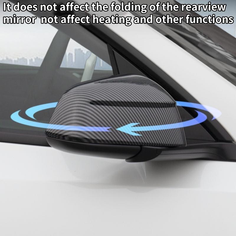 Koolstofpatroon Achteruitkijkspiegelkap Vervangende Cover Voor Tesla Model Y Juniper / Launch 2025 Achteruitkijkspiegelkappen Kap Behuizing