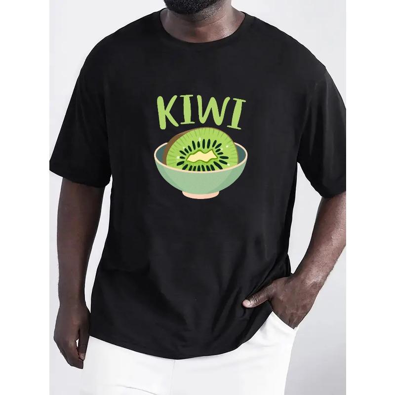 

Kiwi Ninjas Silent & Juicy Men s T-Shirt - Casual Fit, Geometric Pattern, Machine Washable,New Summer Style 4XL чорний