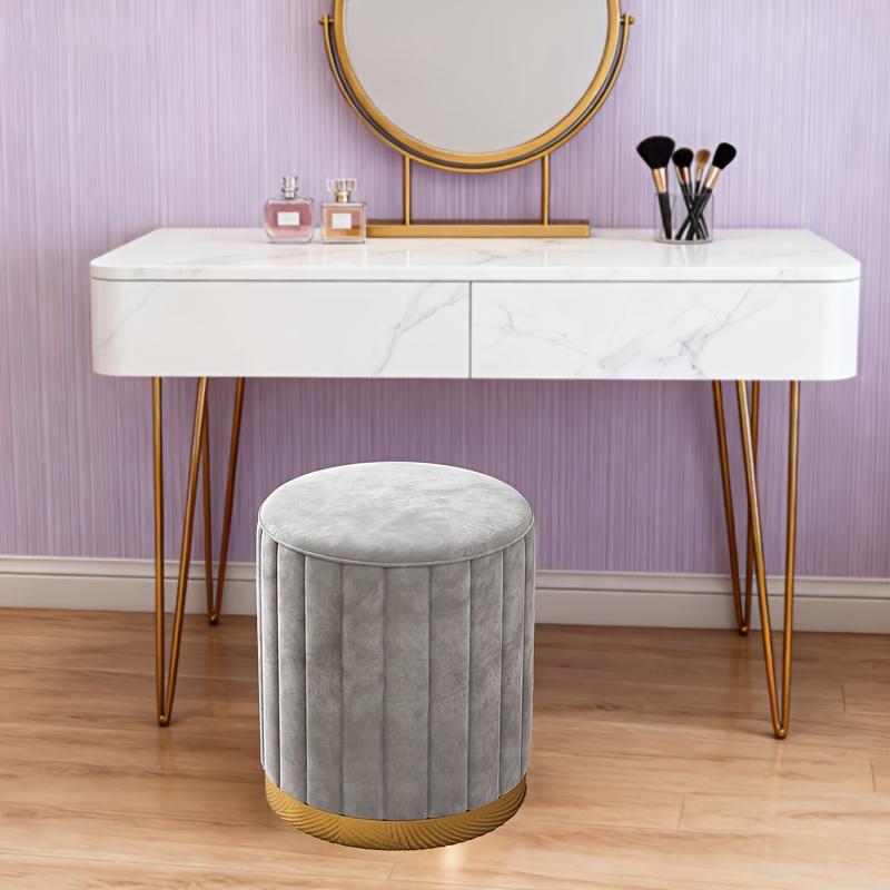 A Makeup Stool, a Round Stool for The Bedroom, a Small Round Bench, a Sofa Stool, And a Vanity Chair