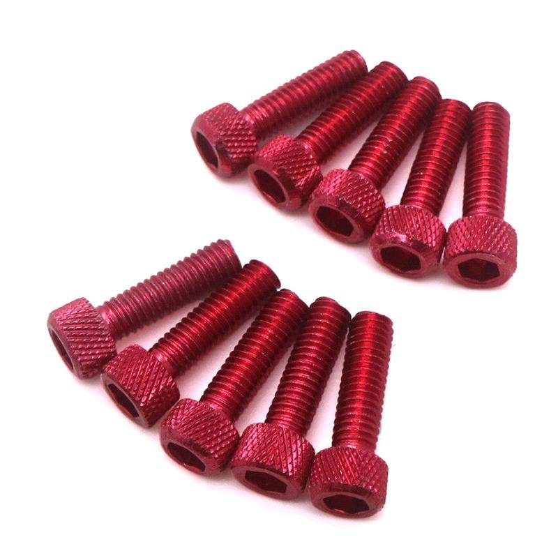 

10 шт. Разноцветный универсальный 6 мм гоночный мотокросс комплект деталей мотоциклетный винт обтекатель для питбайка мото крепежные гайки болты аксессуары красный