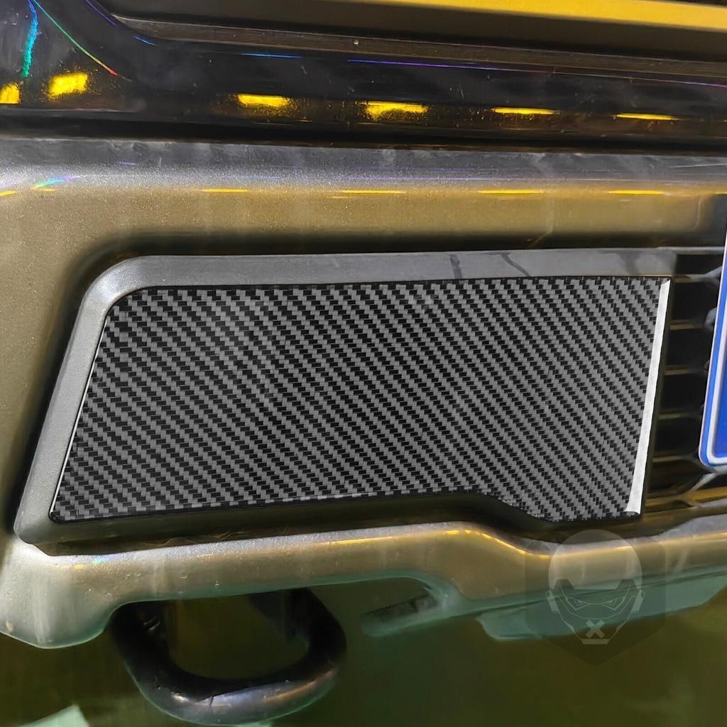 2Pcs Real Carbon Fiber Front Bumper Corner Cover Trim  For Ford F150 2015-20