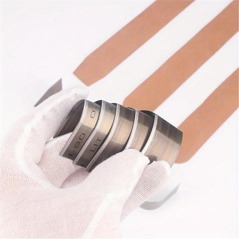 18Pcs Leather Corner Puncher Leathercraft Hole Punching Tool Leather End Punching Tool Carbon Steel Corner Cutter Tool