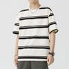 Kunhai Pengyun Men's Casual Sailor Striped Short Sleeve T-shirt
