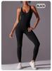 Damen Fitness Sets, Damen Yoga Kleidung, Sportbekleidung, Damen Sport Overalls, Dehnbare Fitnesskleidung, Sexy Tanktop Stil Overalls