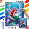 Digital Oil Painting Diy Oil Painting Hand Painting Mermaid Underwater Pearl Living Room Bedroom Decoration Painting