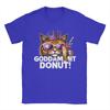 Donut Prinzessin Katze Meme T-Shirt Sommer Trendige T-Shirts Paar Baumwolle Rundhals Oversize T-Shirts Kurze Ärmel Streetwear Oberteile