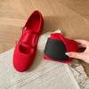 Fashion Casual Slip-On Women's Shoes Comfortable Buckle Strap Mary Janes Fashionable Breathable Korean Style Flat Heel Summer Shoes