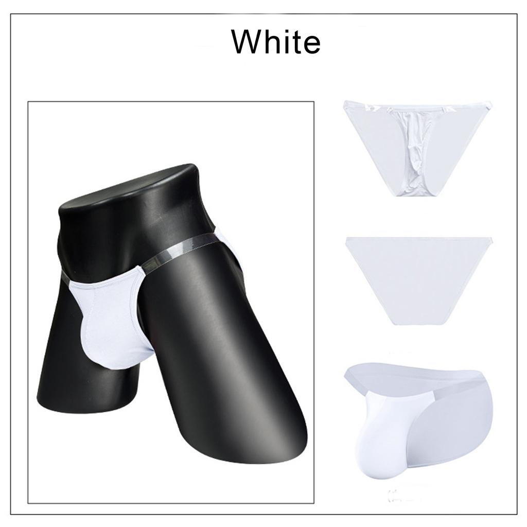 Chiloți Sexy pentru Bărbați, Culoare Solidă, Croială înaltă, Talie joasă, Acoperire Sexy Completă a Șoldurilor