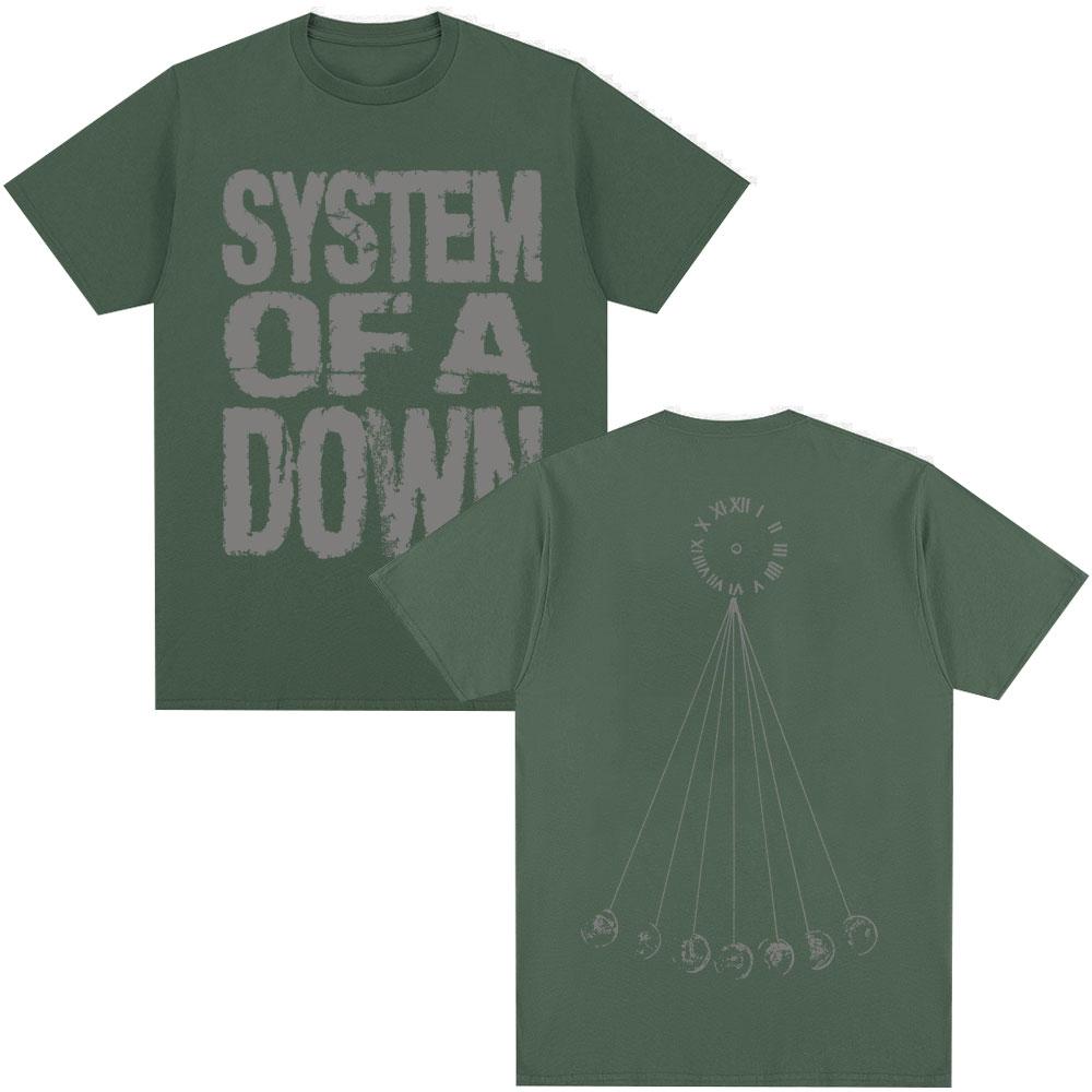 Rocková kapela System of A Down Mezmerize Tričko Pánské Dámské Vintage Hip Hop Gotické Harajuku Trička Nadměrné Bavlněné Ležérní Tričko