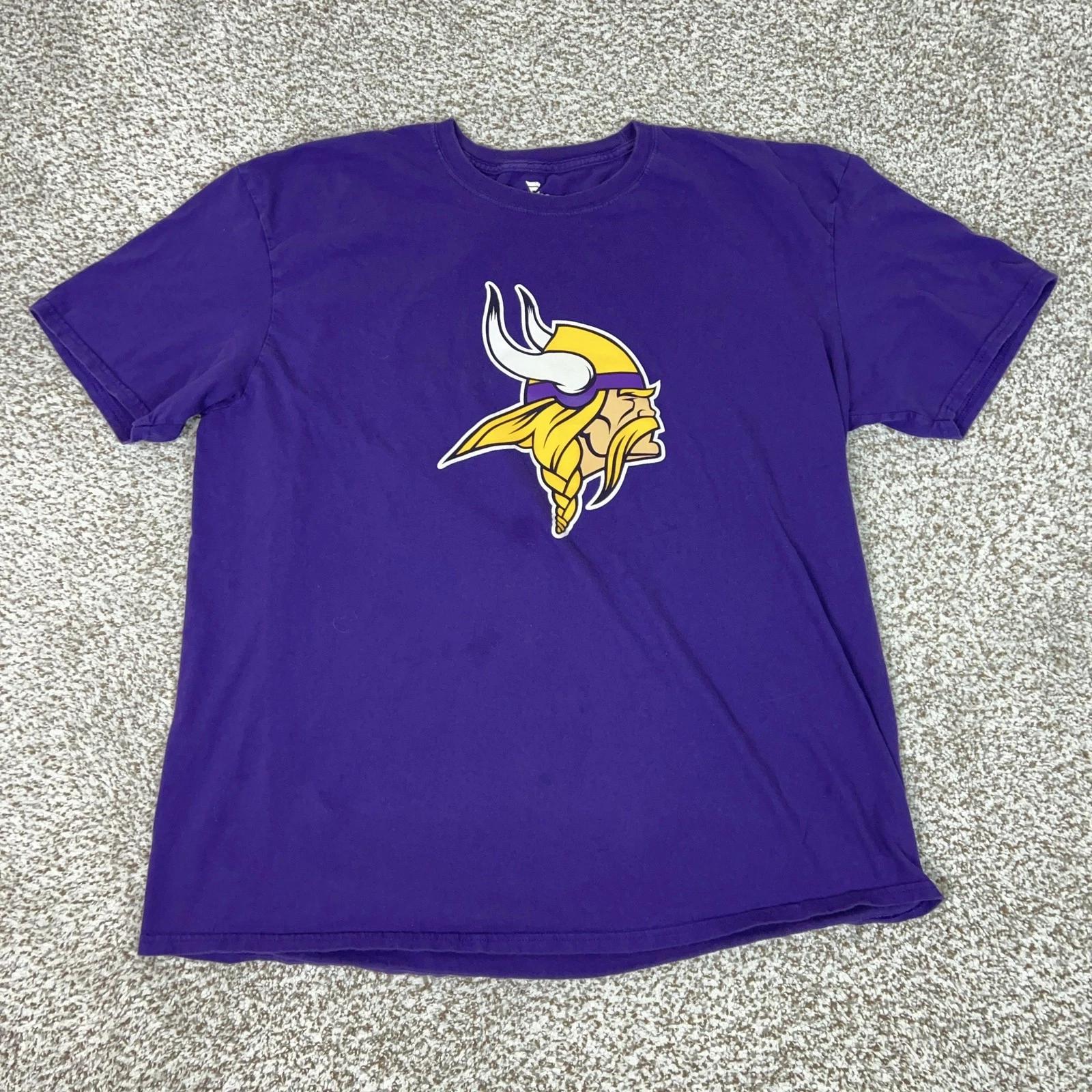 Minnesota Vikings Shirt Mens 2XL Purple NFL Football Justin Jefferson 18 Tee S
