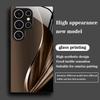 Brown gradient PhoneCase Glass PhoneCase for Samsung Galaxy S26 S25 S24 S23 S22 S21 FE Ultra Plus Dropresistant Men's style