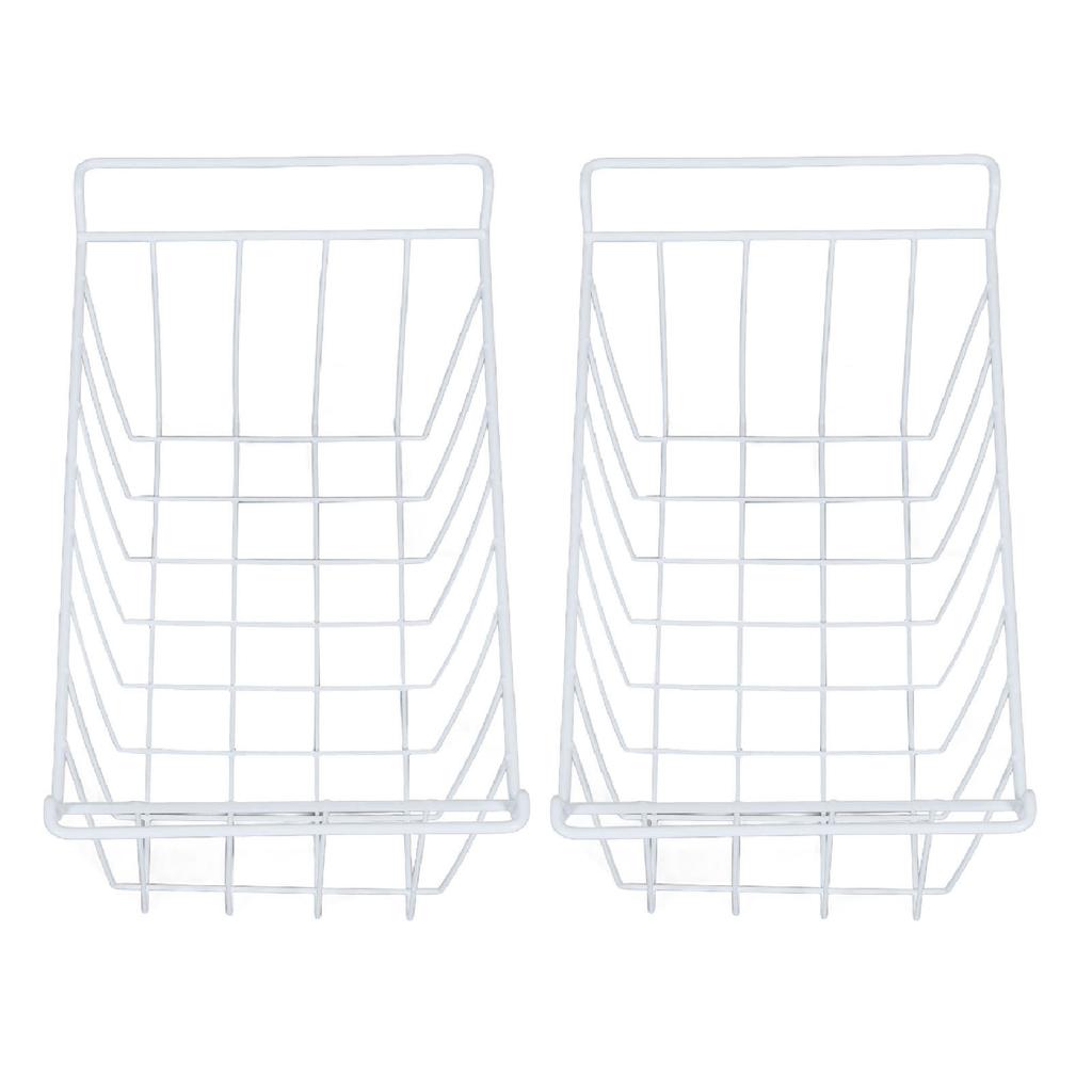 Freezer Basket Steel Wire PE Coating Space Saving Multifunctional Freezer Organizer Bin for Refrigerator Food Storage