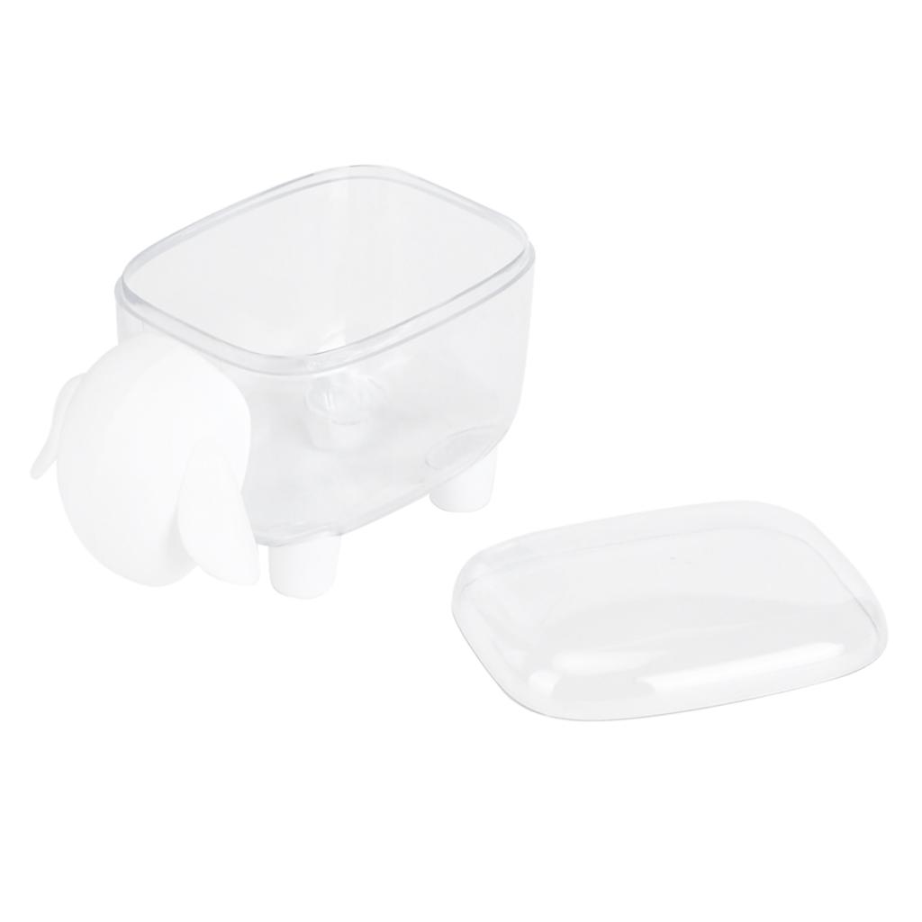 Cute Cartoon Stationery Cotton Swab Makeup Cotton Storage Box Holder (White Sheep)