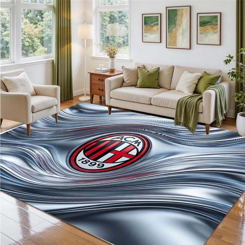 AC Milan Design Crystal Velvet Rug Soft Decorative Mat for Bedroom Entrance