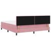 Box Spring Bed with Mattress and Headboard Pink 180 x 200 cm Velvet
