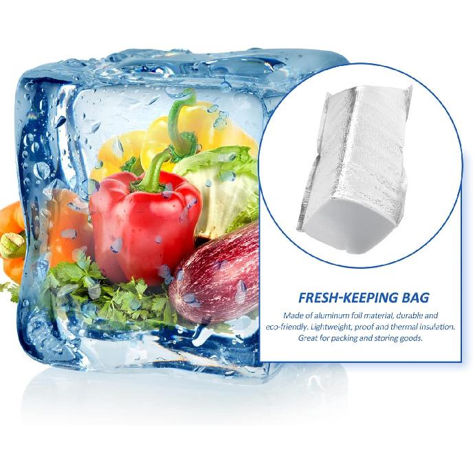 40 pcs Thermal Insulated Mailers Disposable Insulation Shipping Thermal Box Liners Thermal Padded Envelopes Insulation Bag for Food Fruit Take- out