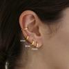 3pcs Trendy Stainless Steel Minimalist Hoop Earrings Set for Women Crystal Zirconia Huggie Circle Punk Earrings Piercing Jewelry