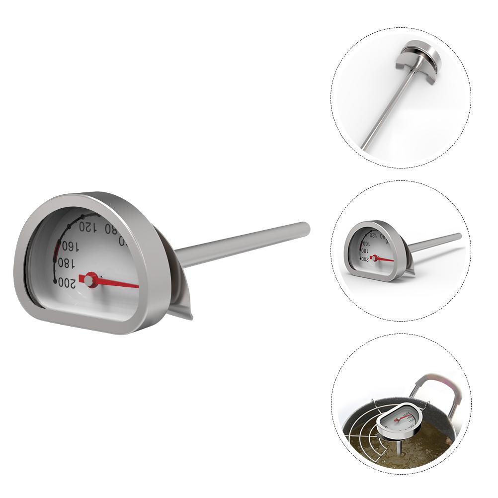 Accessories Fry Pan Thermometer Deep Fryer Dial for Cooking Stainless Steel Oil Temperature Gauge Household Kitchen Gadget