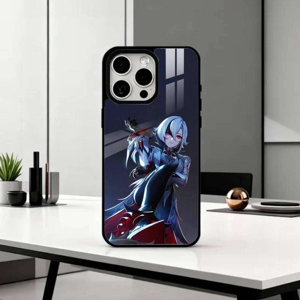 A-Arlecchino G-Genshin Impact   Phone Case For iPhone17,16,15,14,13,12,11 Plus,Pro Max Magnetic For Magsafe Wireless Charging