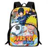 Lightweight NARUTO 3Pcs Set  School Rucksack Set With Front Pocket Meal Tote Pencil Bag For Boys Girls Youth Aged 5-10