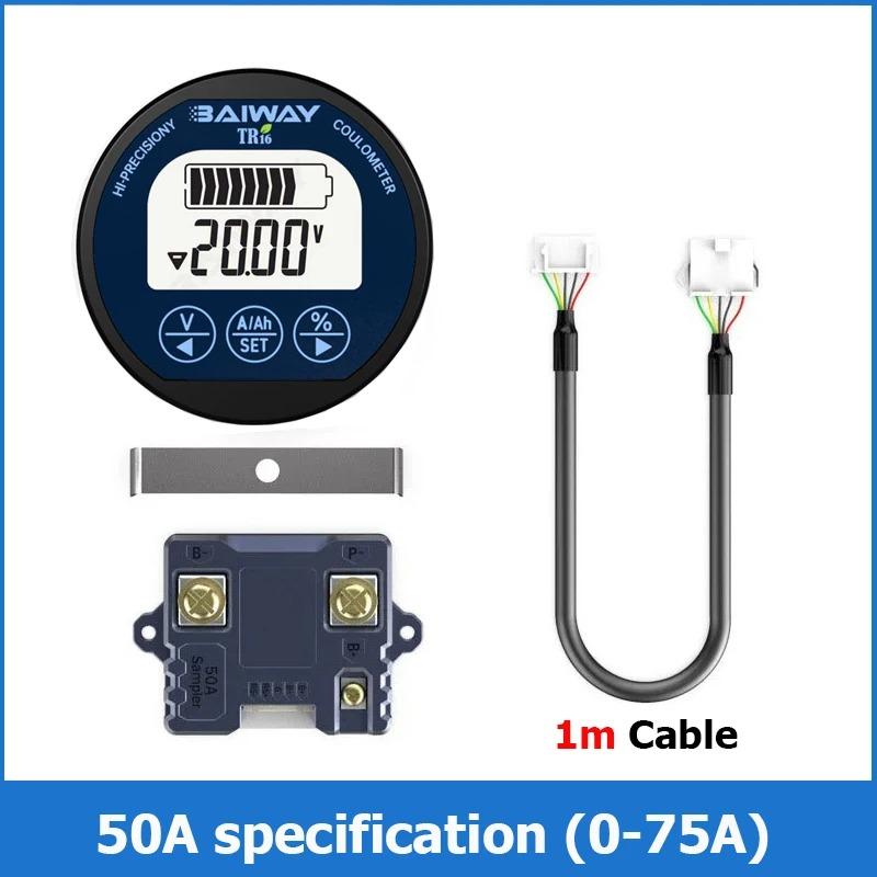 

DC8-120V 50/100/350A Waterproof Battery Tester Coulomb Counter Meter Battery Capacity Indicator Ammeter Voltmeter Battery Tester