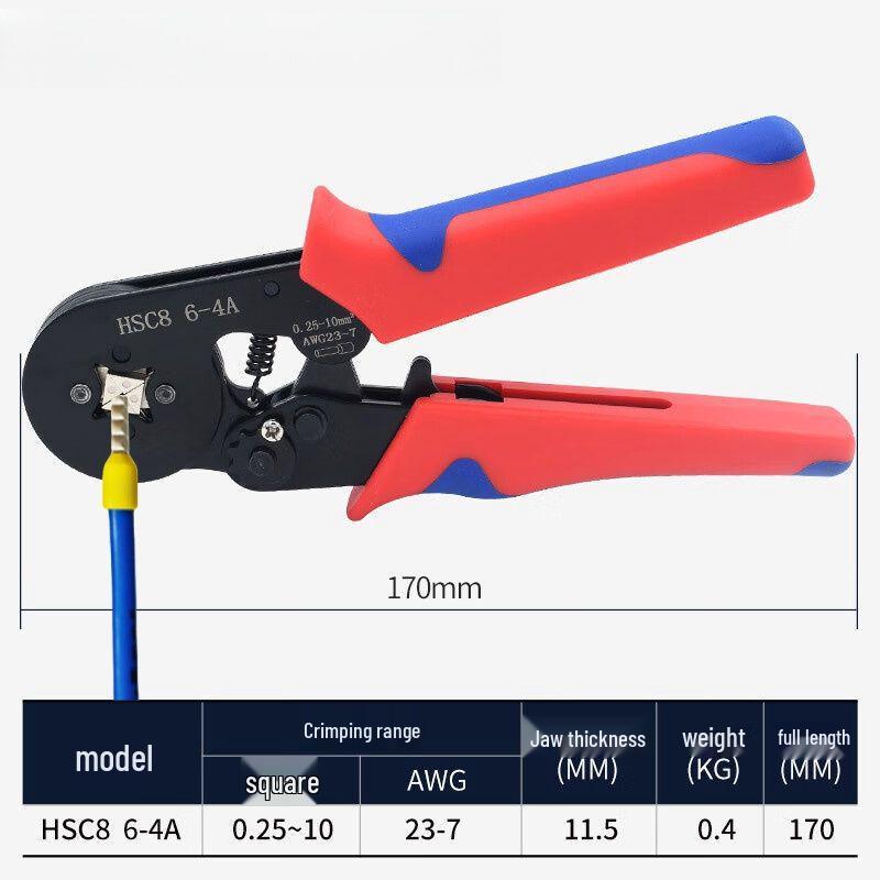 High Carbon Steel Insulated Crimping Pliers for Cold Press Terminals