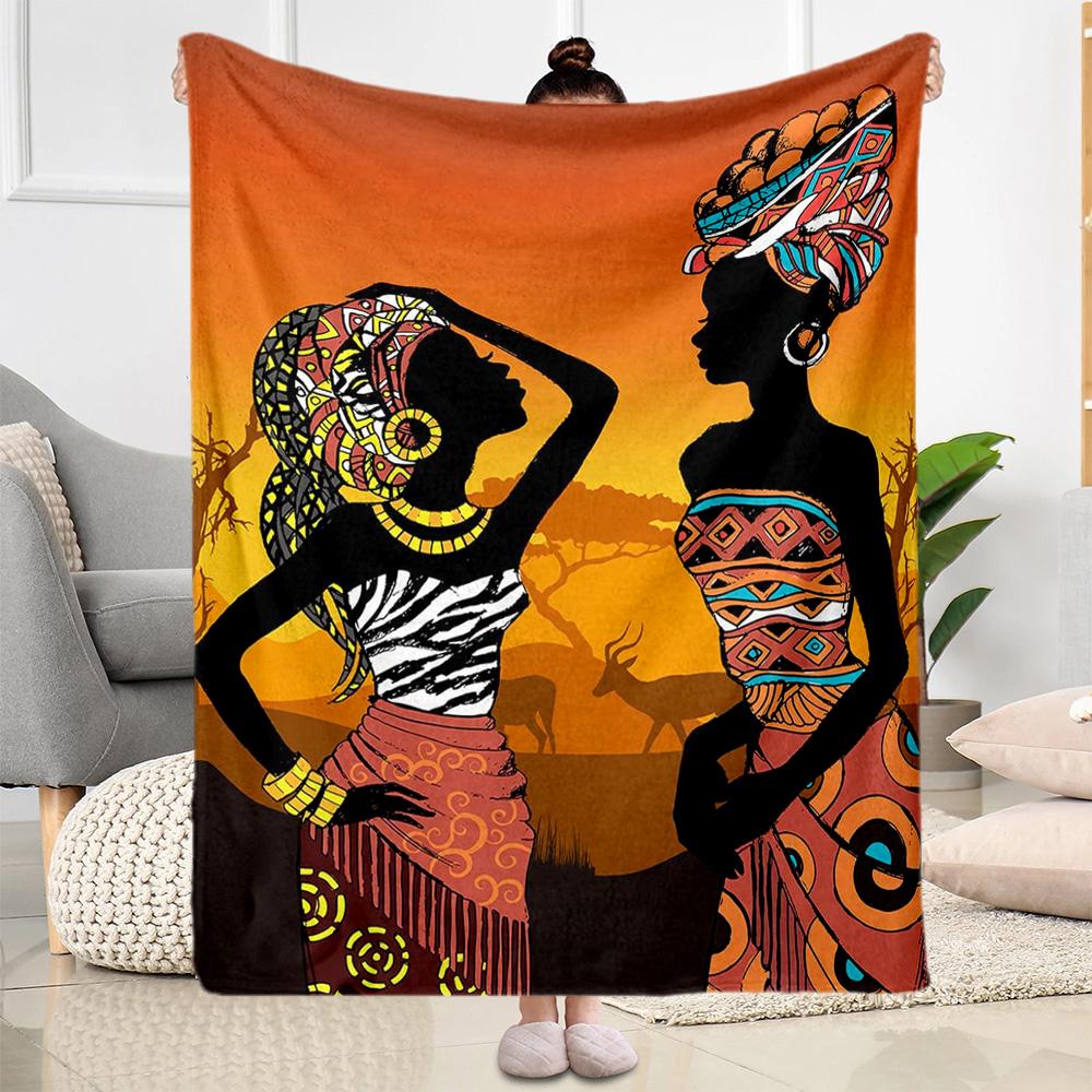 African Style Blanket Ultra-Soft Suitable for Bedding Office Chair Chair Four Seasons Universal Modern Style Gifts For Family Or Friends