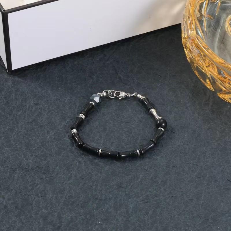 Fashion Unique Design Bracelet For Travel Souvenirs Elegant Black Style Bamboo