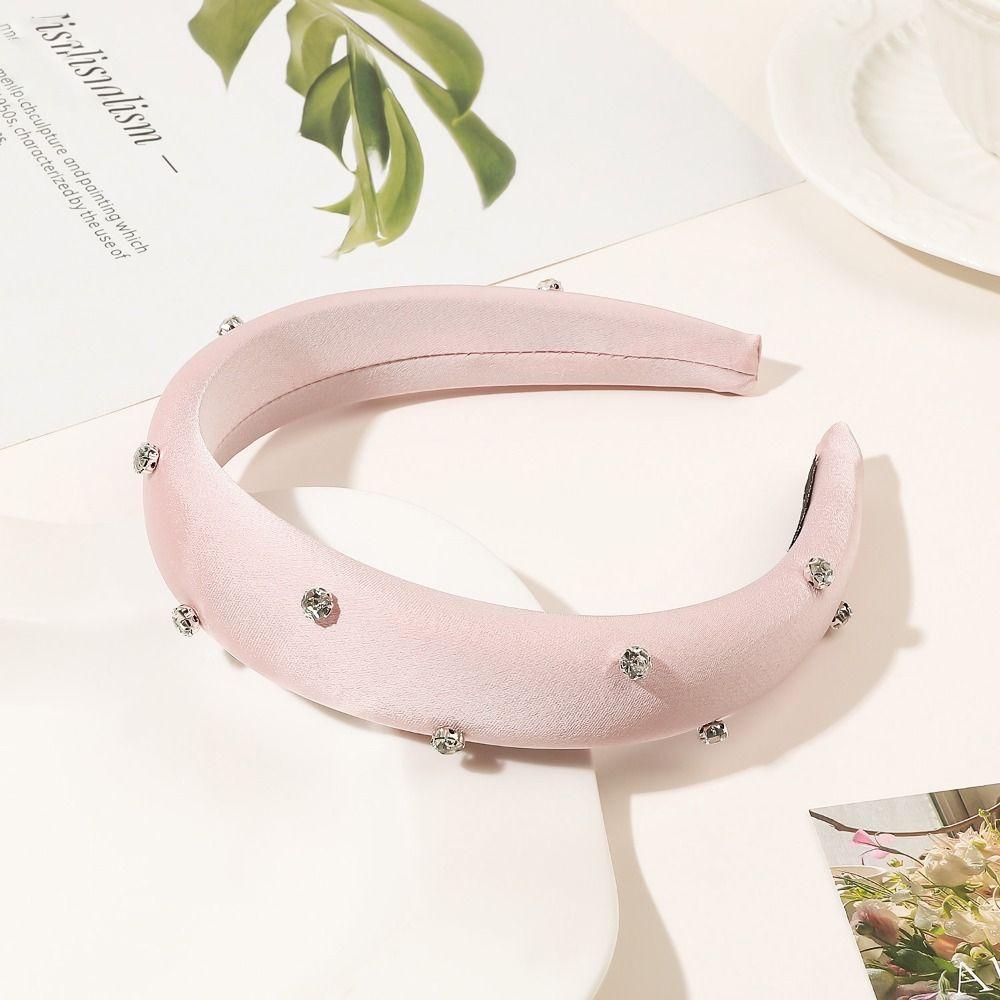 Water Diamond Sponge Hair Hoop Sparkling Korean Hairband Wash Face Headband  High End Headwear