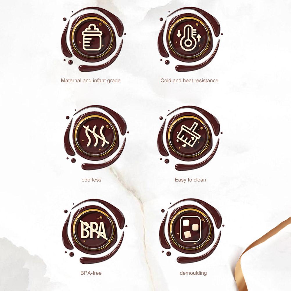 12 Holes Polycarbonate Chocolate Molds Food Grade Silicone DIY Chocolate Candy Bar Molds Non-Stick Christmas Kitchen Accessories