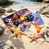 Asciugamano da Spiaggia Personalizzato con Nome e Stampa PAW Patrol, per Viaggio Campeggio Festa in Spiaggia Decorazione Casa, Regalo di Compleanno per Famiglia e Amici
