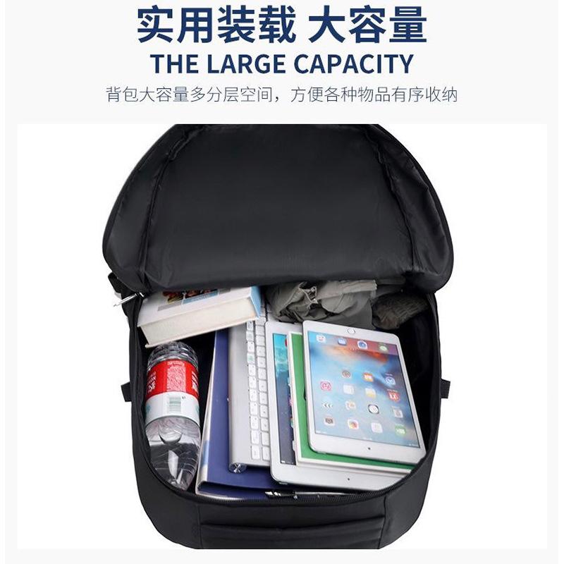 Neuer Unisex-Rucksack, einfarbig, wasserdicht und atmungsaktiv, Business-Mode, lässig, All-Match, Tagessparrucksack