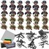World War II German and US Army Military Minifigure Building Blocks - Cross-Border Children's Toy