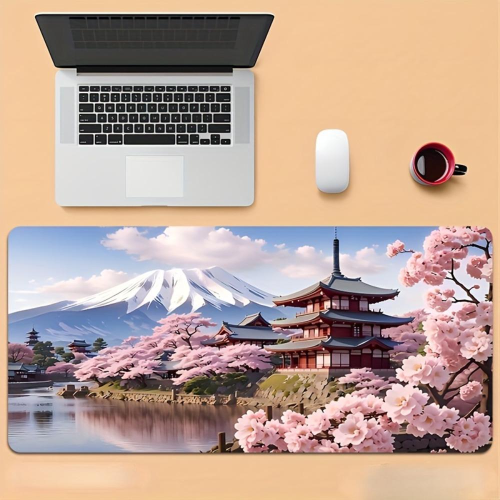 Cherry Blossom Large Mouse Pad Gaming Mousepad Keyboard Gamer Rubber Antiwrinkle AntiSlip Bottom Desk Mat playmat
