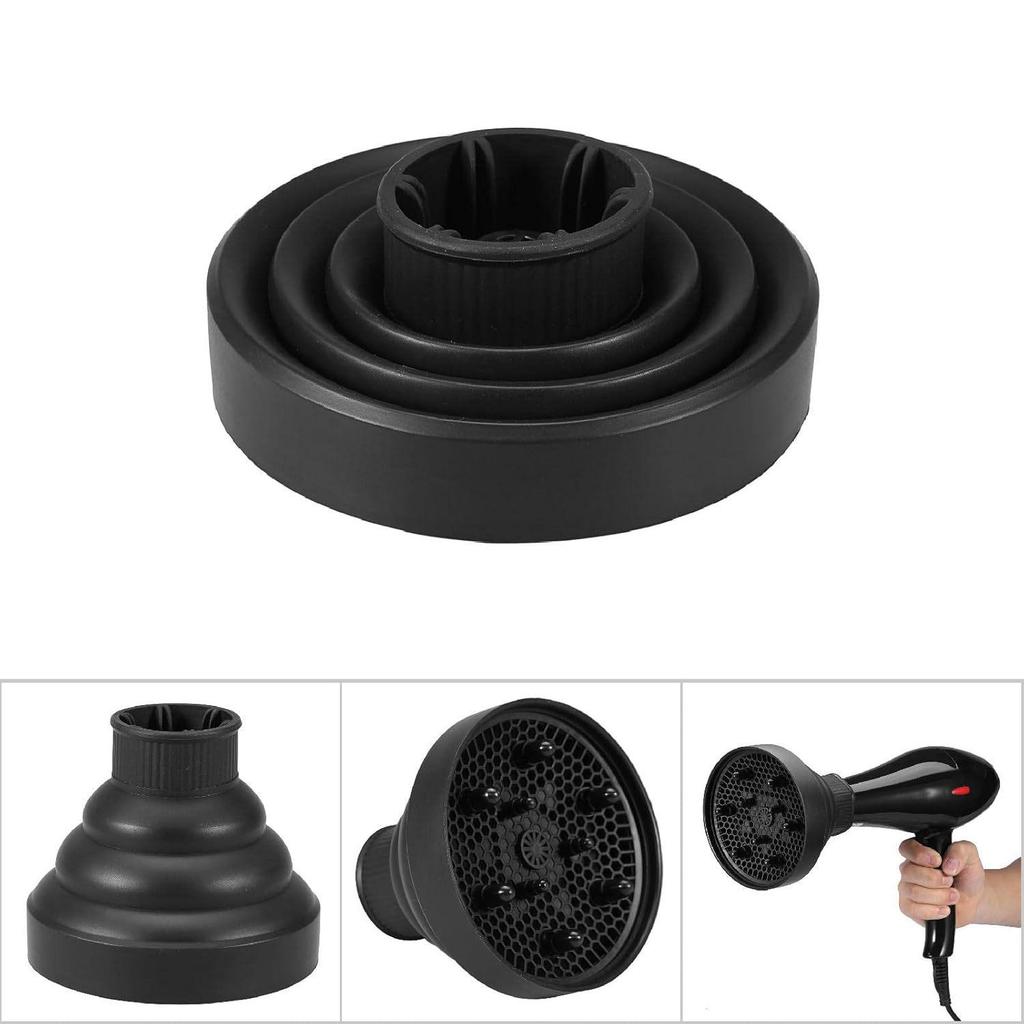 Faltbarer Silikon-Haartrockner-Diffusor: Wasserdichte, Einziehbare Locken- & Styling-Abdeckung
