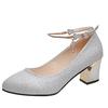 Chaussures à Talons Hauts pour Femmes Taille 14 Talons Talons Bout Mariage Chaussures Mode Chunky Haut Solide pour Femmes Zapatos De TacóN Mujer Elegantes