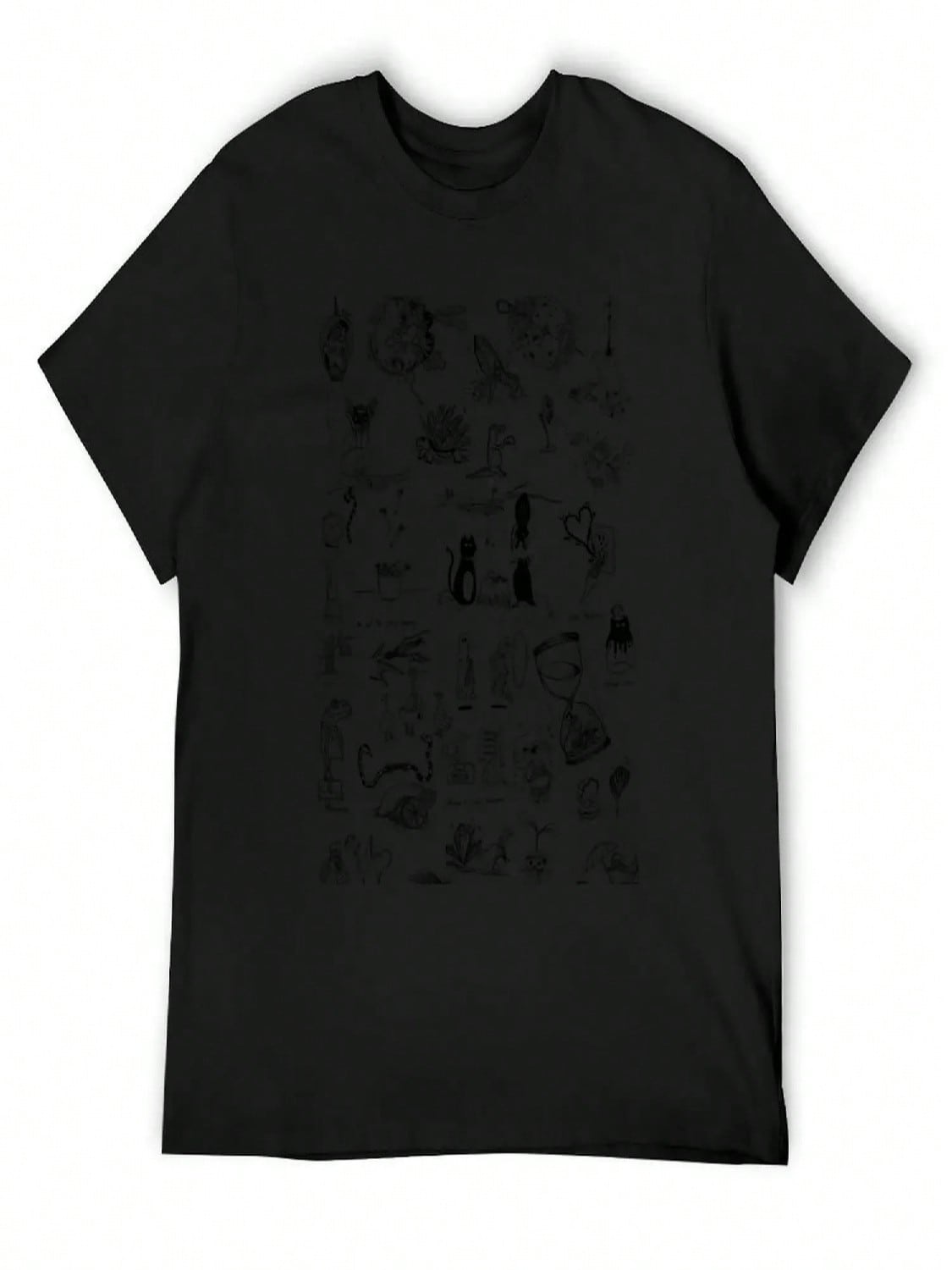Inktober 2021 T-Shirt Custom T-Shirts Shirts Tees Graphics Cotton T Shirt unisex S разноцветный