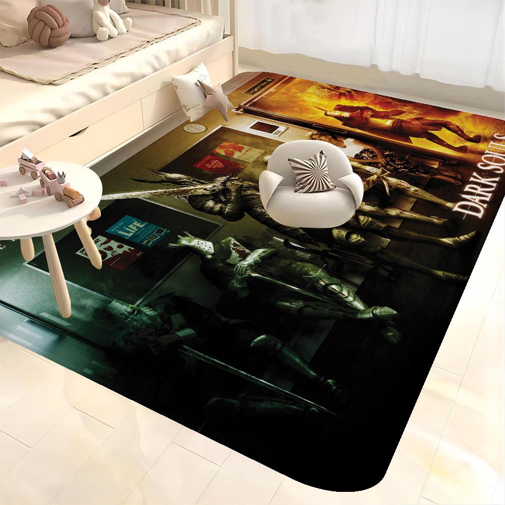 Dark Souls Hallway Carpet Non-Slip Laundry Room Mat Laundry Decor Balcony Child Living Room Toilet Rug