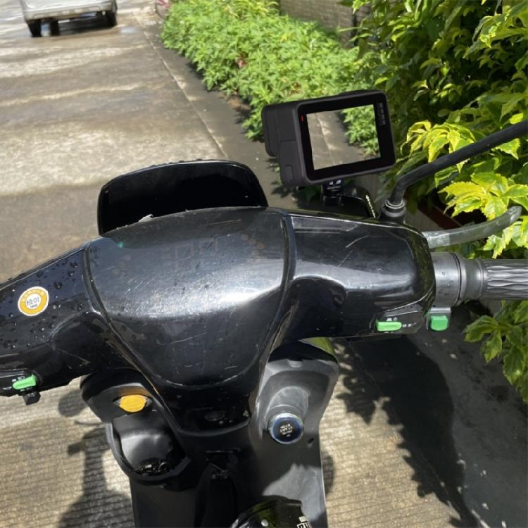 Adjustable Motorcycle Rearview Mirror Camera Mount for 9/8/7/6/5/4 Devices 11mm Hole Camera Mount Accessory