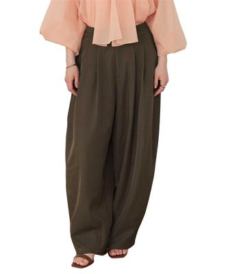 Titibait Volume Cocoon Pants AGXT0437 Medium Brown Women's