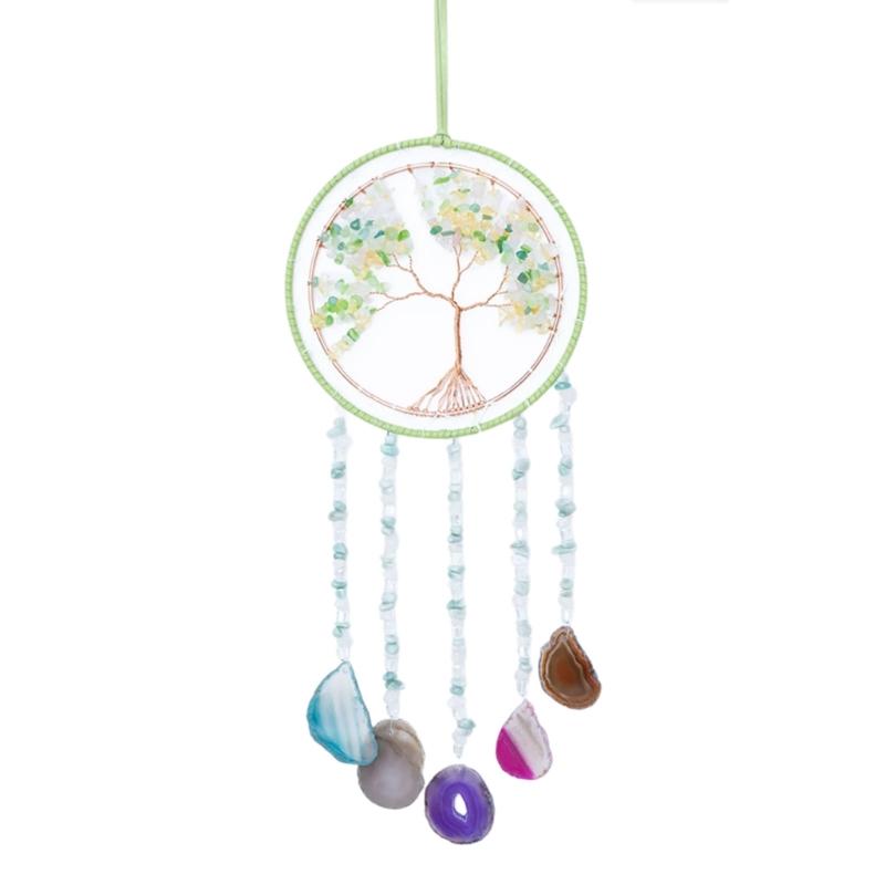 Crystal Stones Wall Hangings Multicolors Crystal Stones Dream catching Ornament for Interior Beautification 1