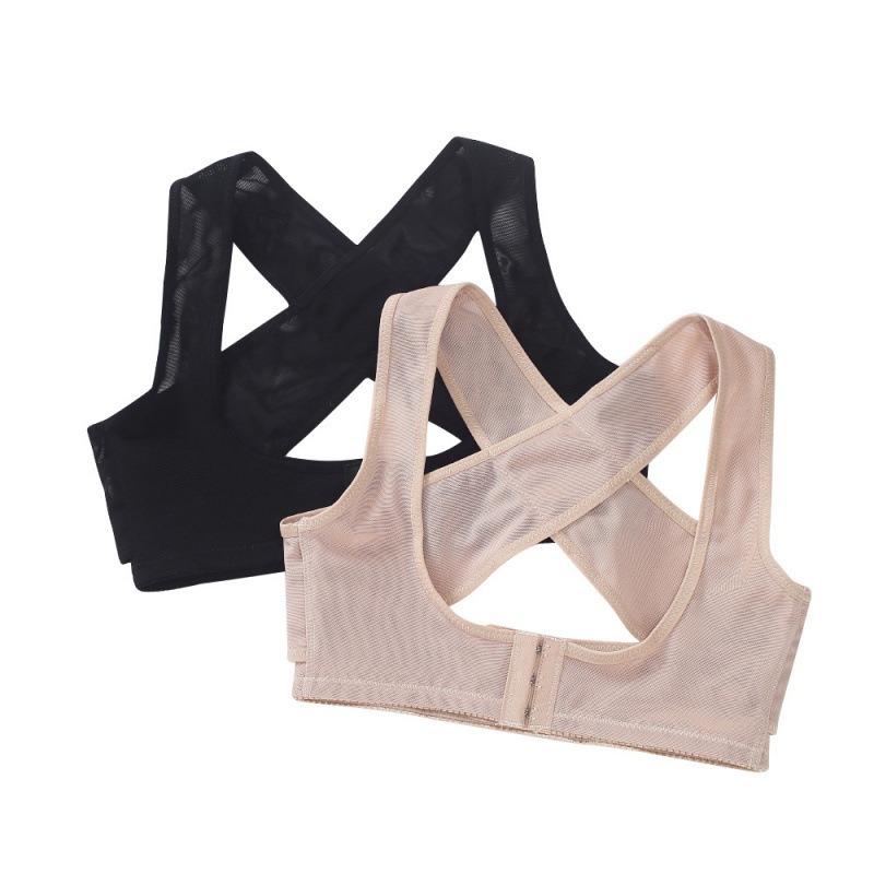 Front Button Adjustable Corrective Breast Expansion Support Push-up Breast Support Bra to Correct Hunchback Shapewear