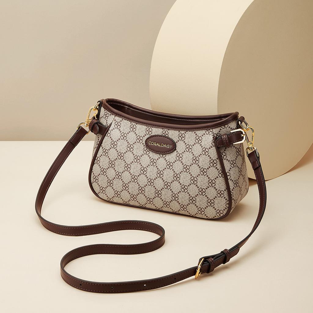 Luxury PVC Crossbody Bags For Woman Vintage Printed Ladies Handbags Mother's Gift Versatile Female Shoulder Bags New