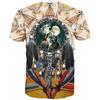 Men's 3D Printed T-Shirt Short Animal Wolf Print Sleeve O-Neck Pullover casual top